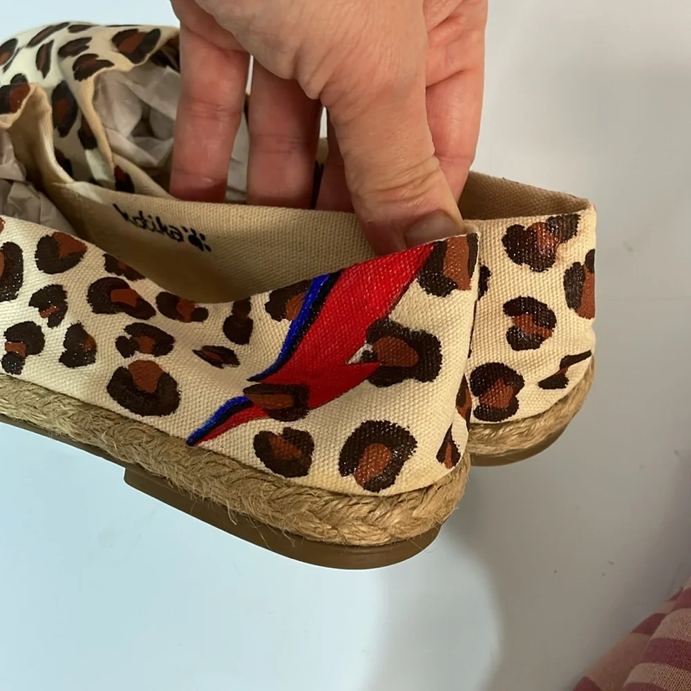 David Bowie Leopard print Espadrille